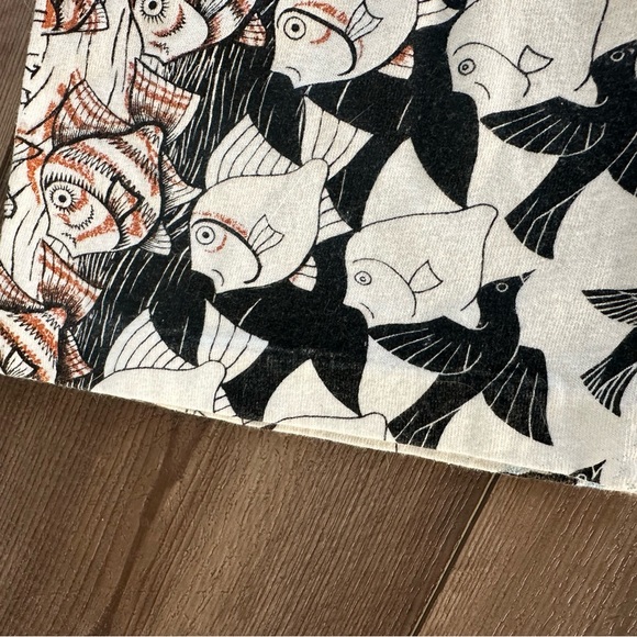 90s Andazia International MC Escher Journey to Infinity Vintage AOP Art Shirt - Picture 5 of 6